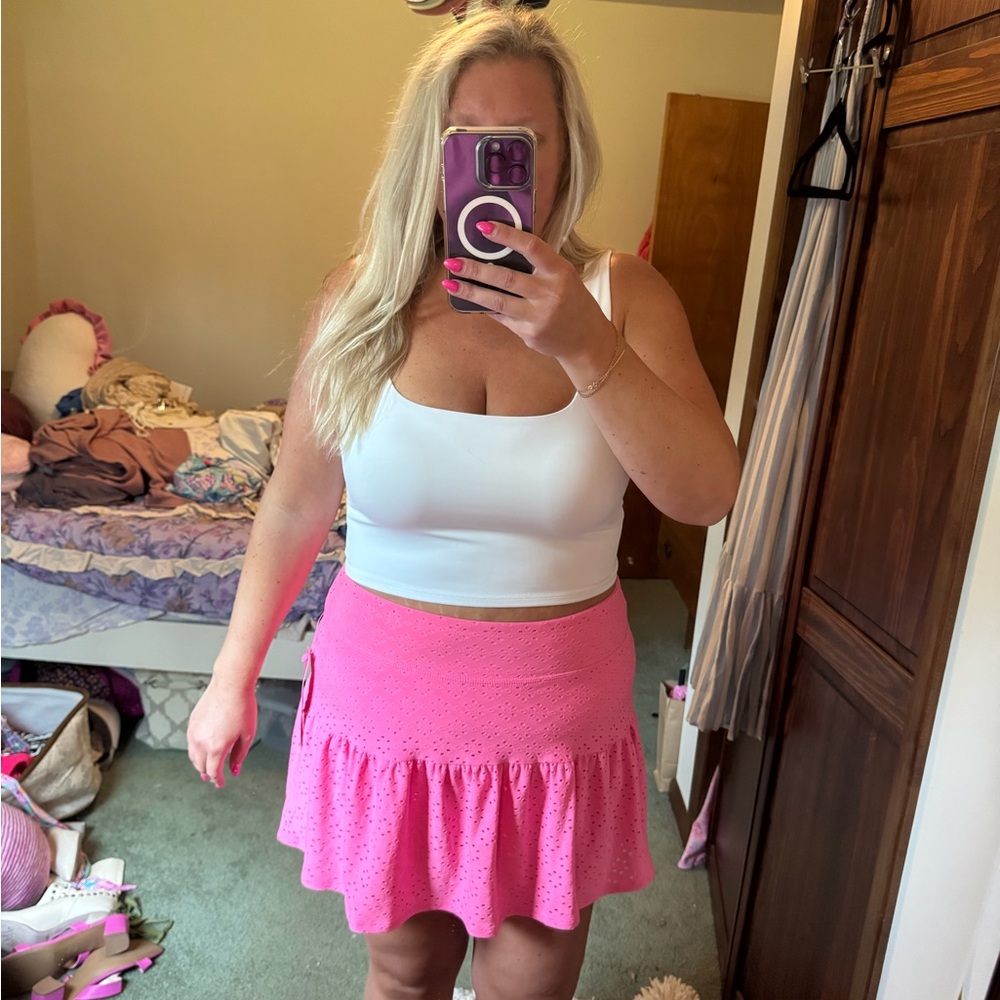 Lilly Pulitzer gardenia skort Pink Eyelet size XL